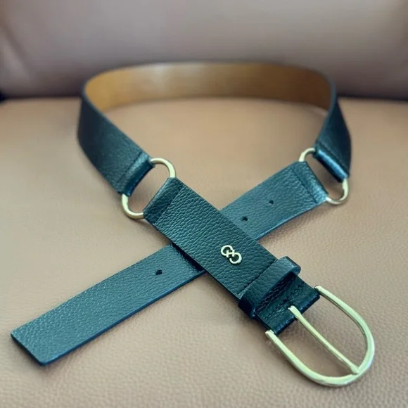 NWT Cole Haan Women’s Leather Belt Black - Picture 2 of 4